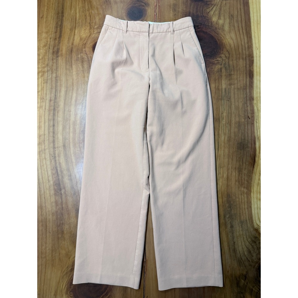 Wilfred Women's Baggy Wide Leg Dress Pants 8 Peach Pleated hifh rise E4-21